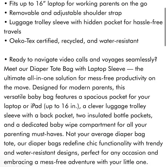 CALPAK Diaper Bag - Picture 9 of 9